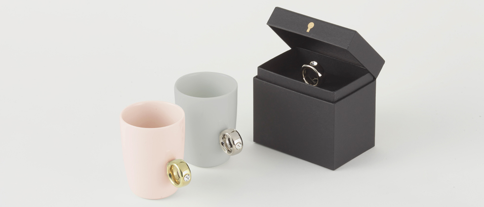 Cup Ring Pink Gold Online Shop Floyd